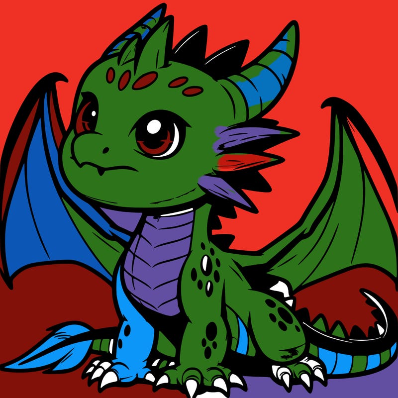fierce baby night dragon