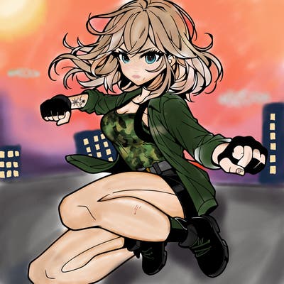 manga character female action