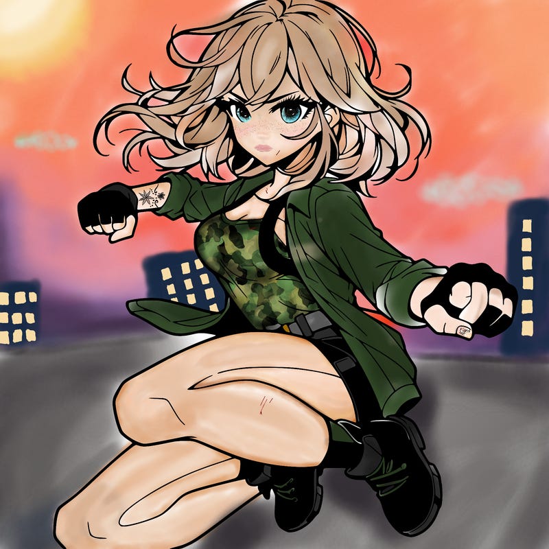 manga character female action