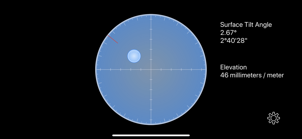 Digital spirit level and tilt angle measurement tool in Rul3r app