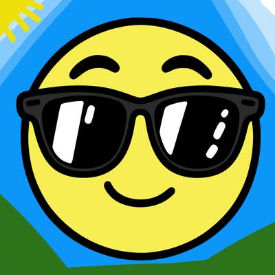 emoji with sunglasses