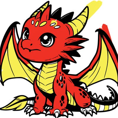 fierce baby night dragon