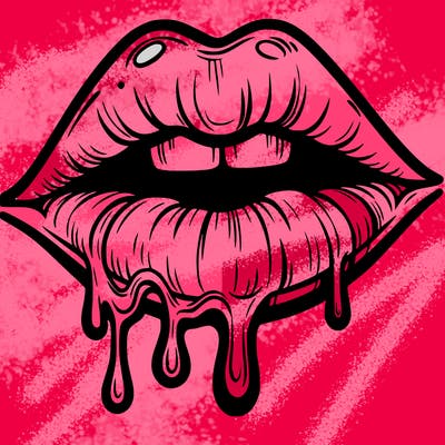 lips that look realistic and drip