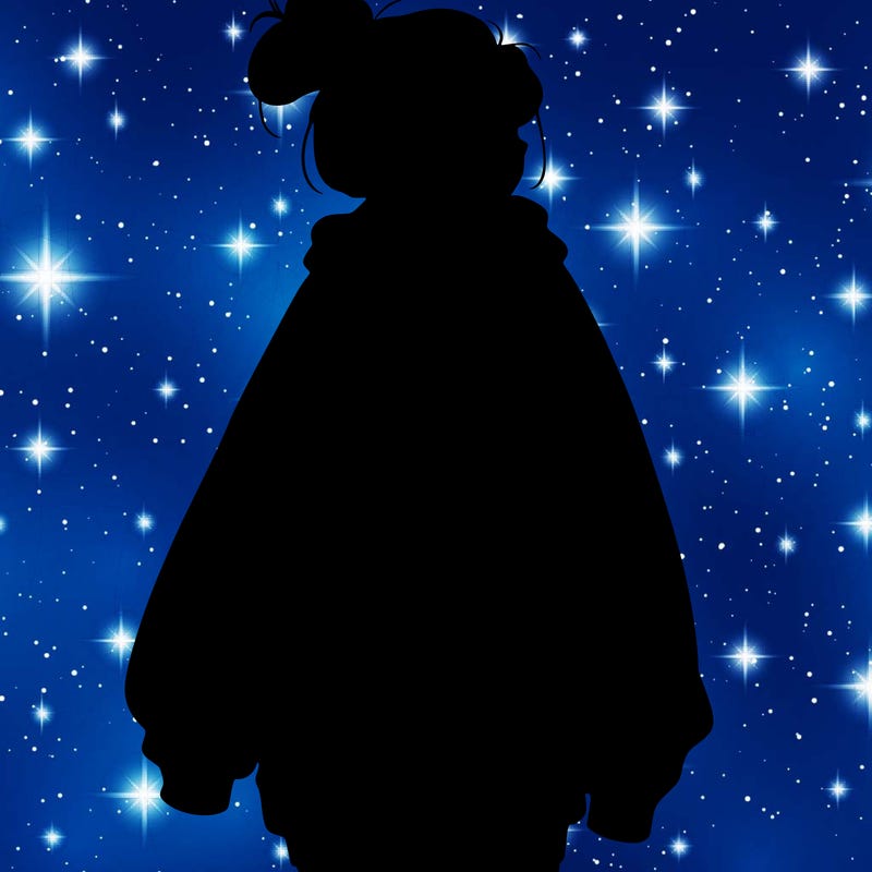 realistic girl with a oversized sweatshirt on and a bun