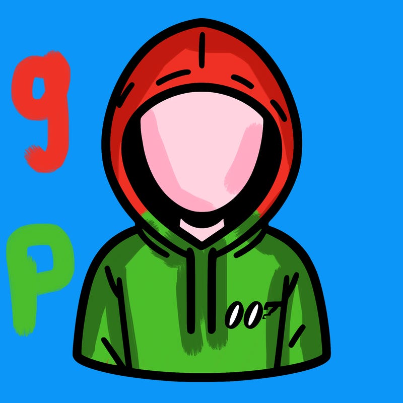 a person with non face waering a hoodie with a small 007 symbol