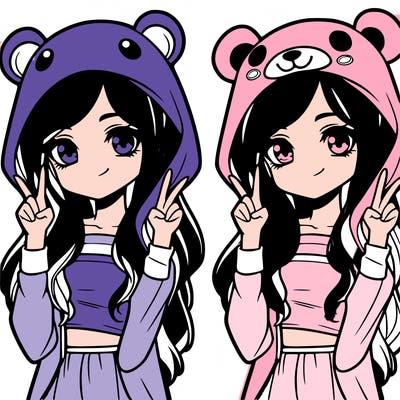 teen girl in animal costume