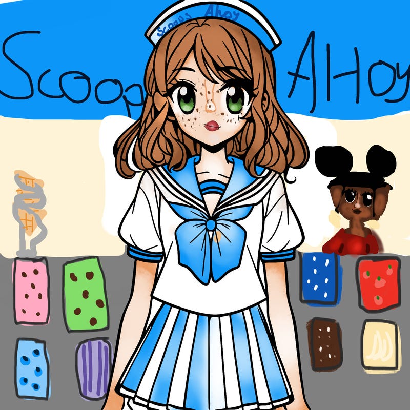 manga character in sailor outfit