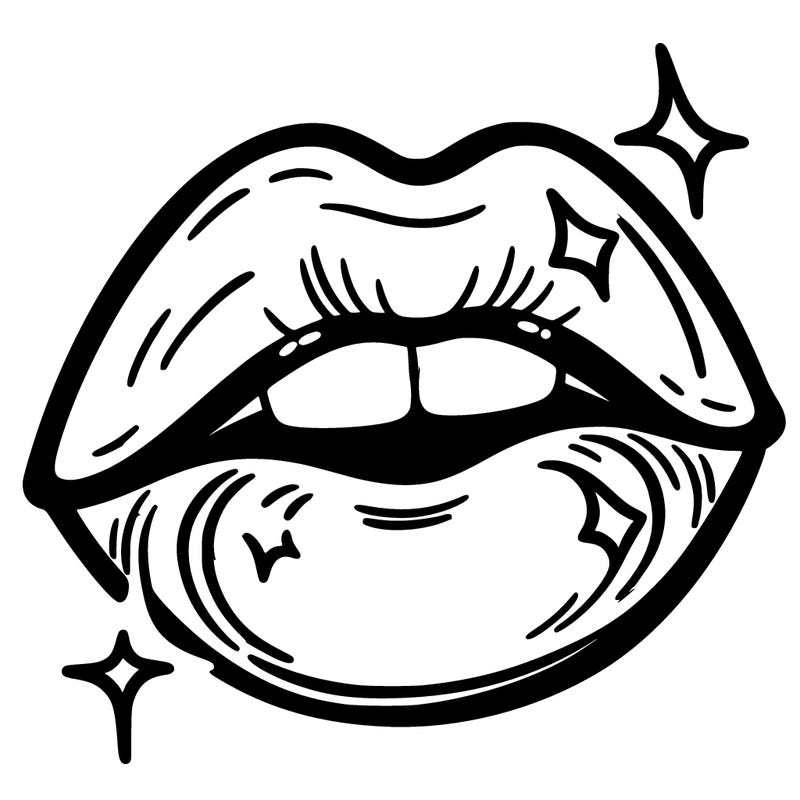 shiny lips