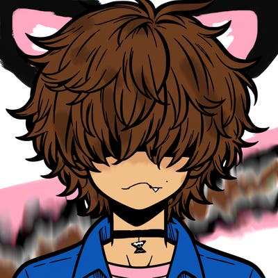 manga boy fluffy hair covering his eyes