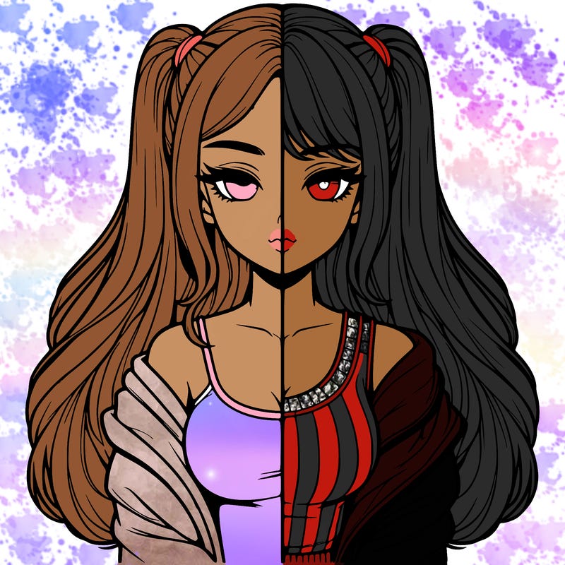 realistic girl split