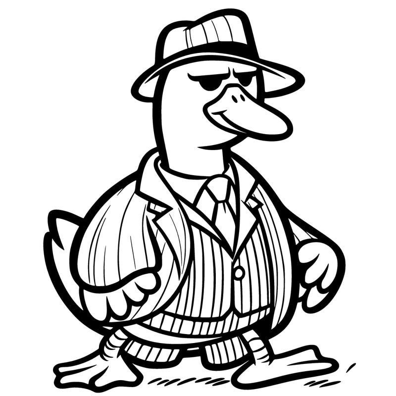 a gangster goose
