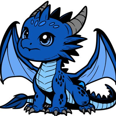 fierce baby night dragon