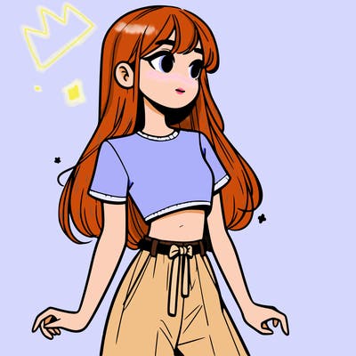 girl in a cute crop top