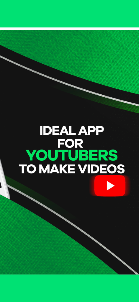 Narrator's voice - Texto gráfico que indica que La Voz del Narrador es la aplicación ideal para que los YouTubers hagan videos con un logotipo de YouTube