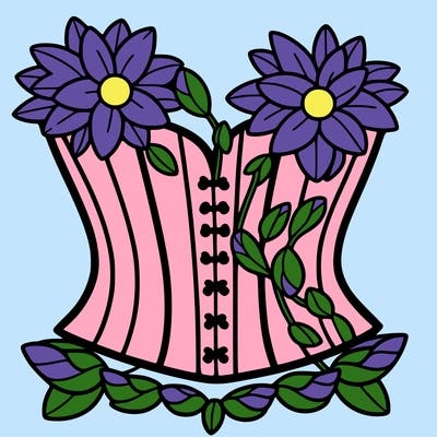 flower corset