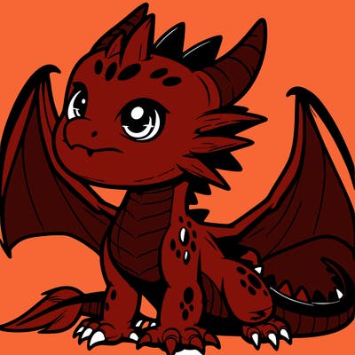 fierce baby night dragon
