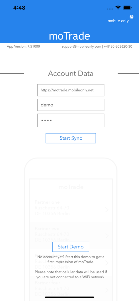 moTrade - order form - Business App | MWM