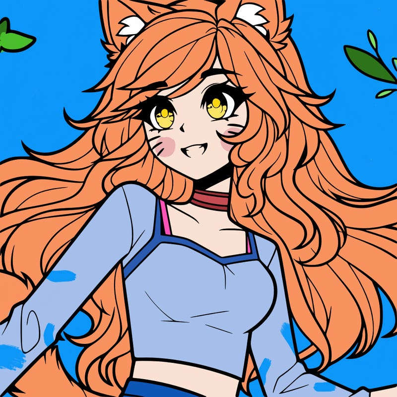aphmau cat wolf human girl