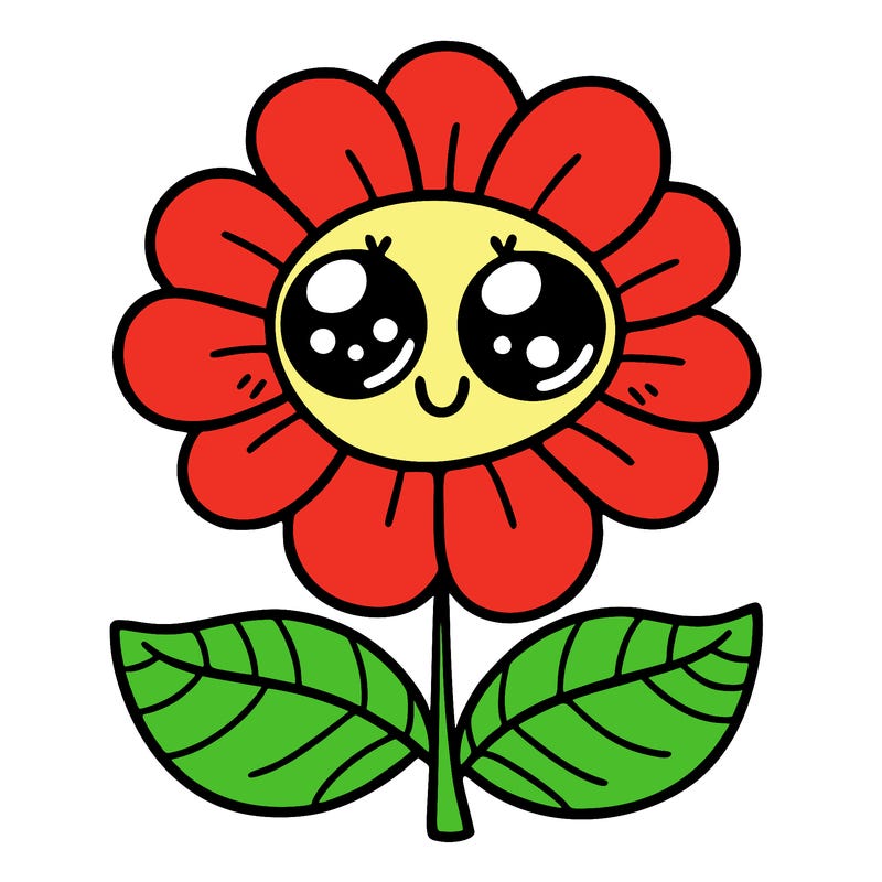 flower with eyes