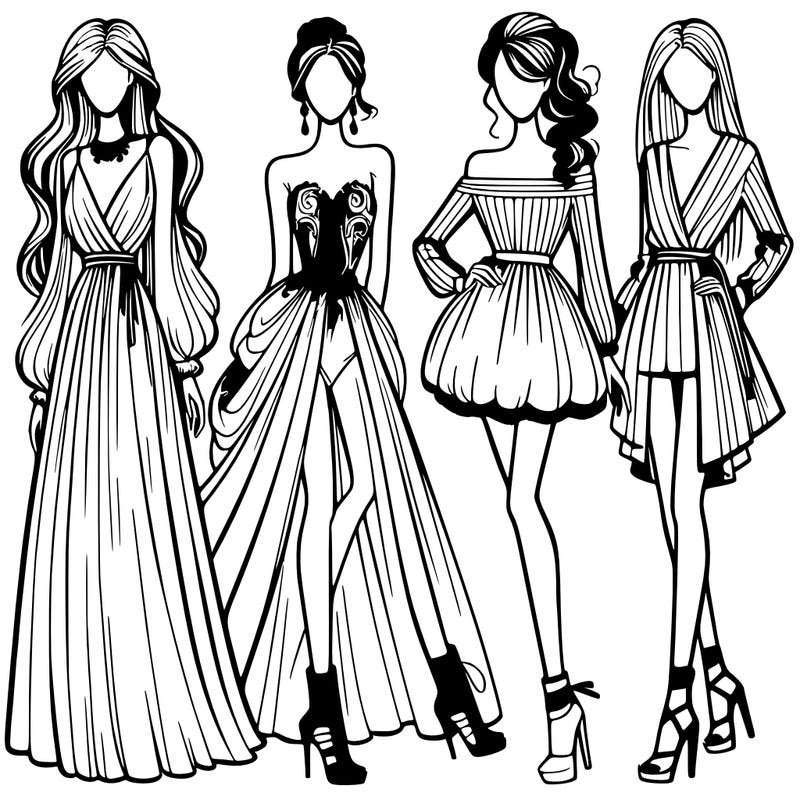 fashion models dresses