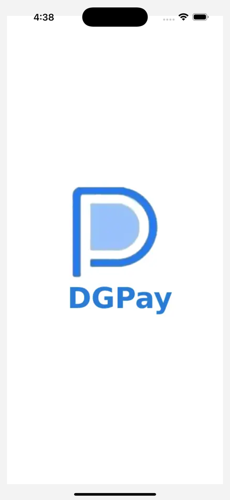 DigiPay App - DGPay App-Logo auf einem weißen Startbildschirm angezeigt.