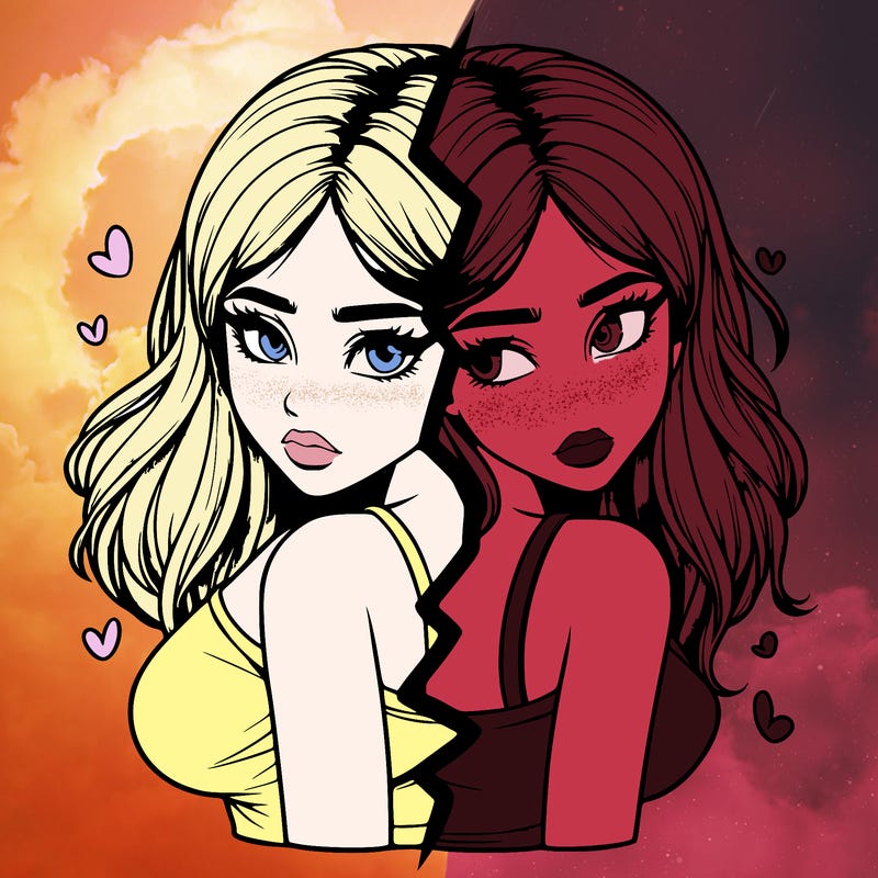 realistic girl split