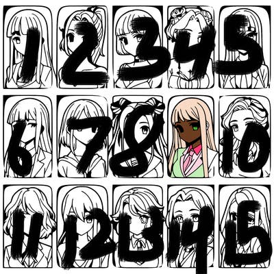 girls that look diffrent anime