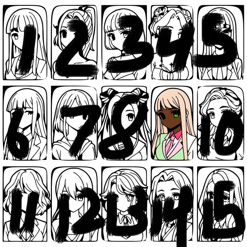 girls that look diffrent anime