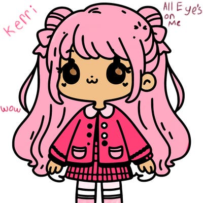 girl in a pink outfit