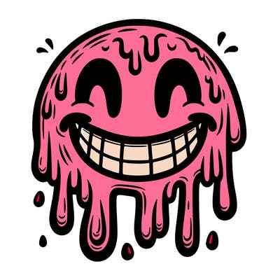 drippy smiley face