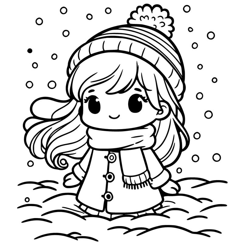 girl in the snow
