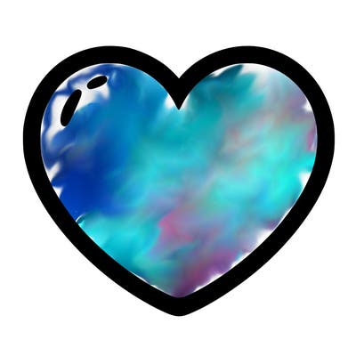 a blank heart