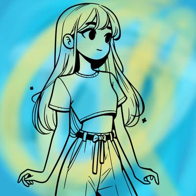 girl in a cute crop top