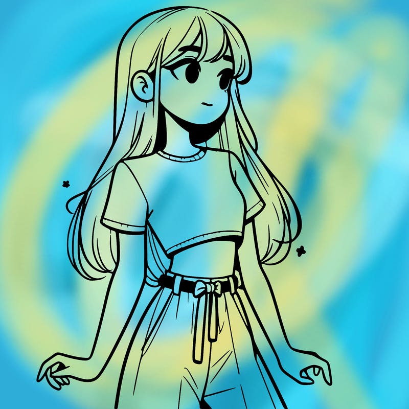 girl in a cute crop top