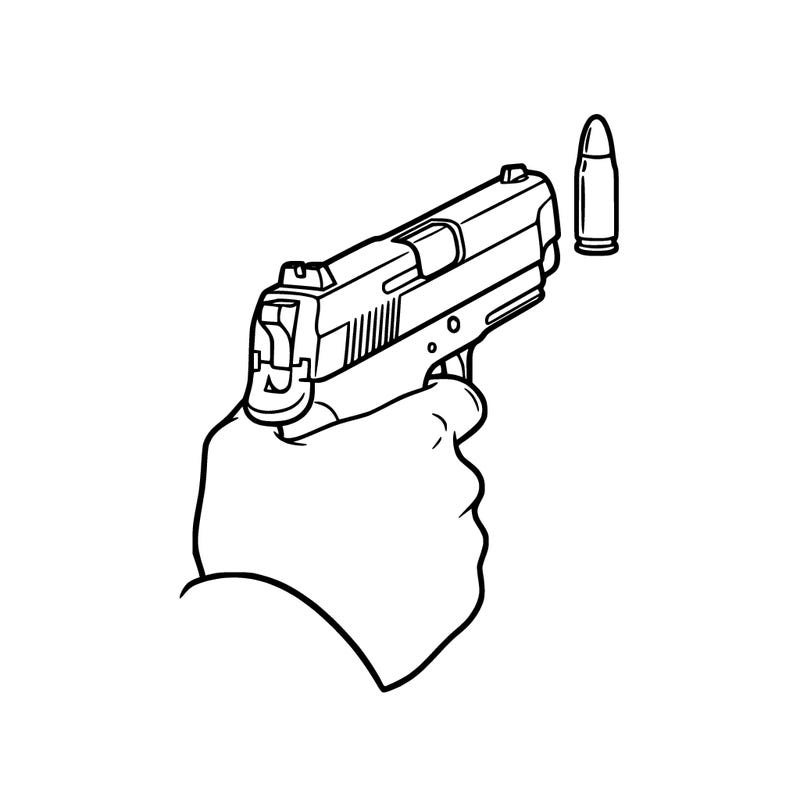 gun with bullet