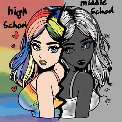 realistic girl split