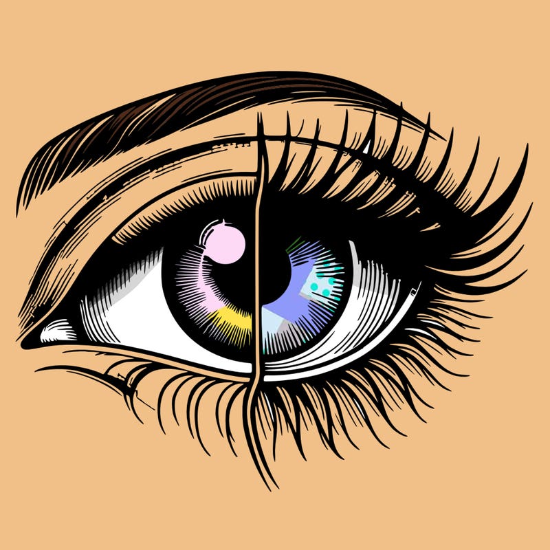 realistic eye split