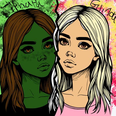 realistic girl split