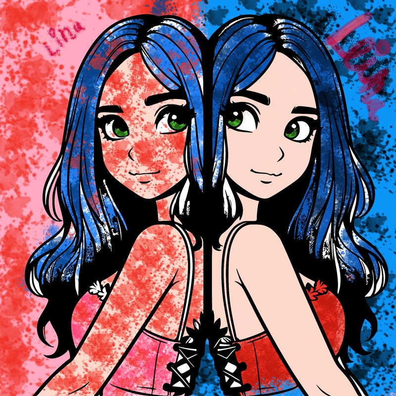 a realistic girl split