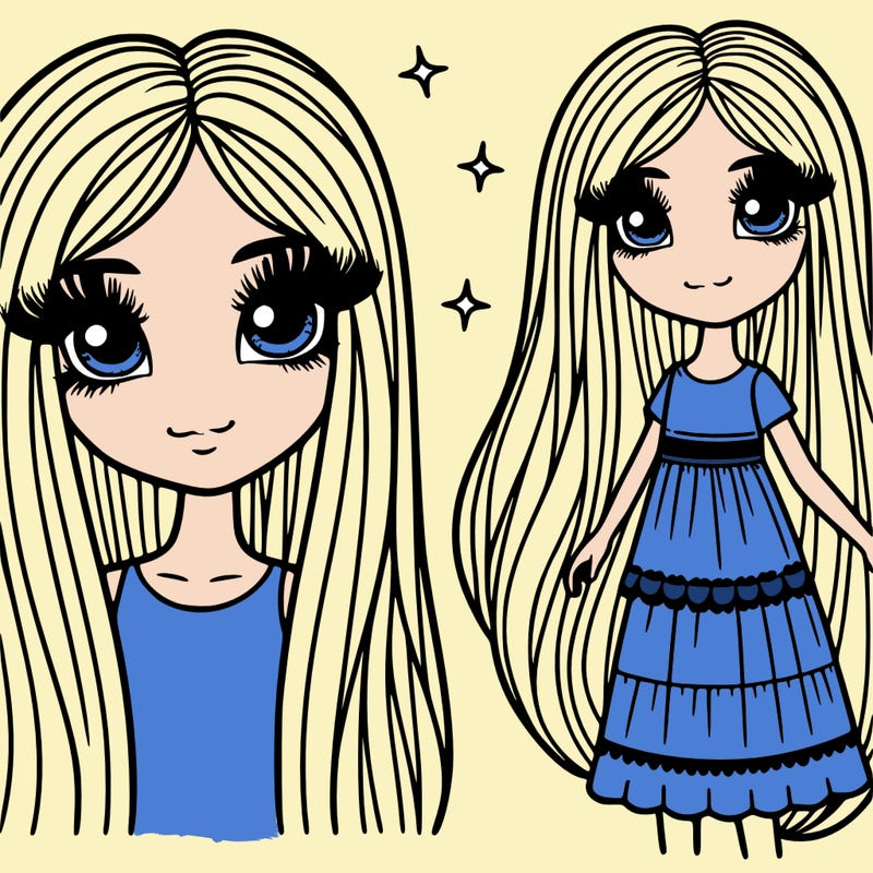 girl long hair long eyelashes model