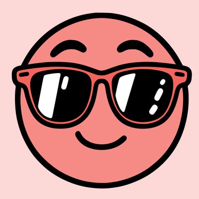 emoji with sunglasses