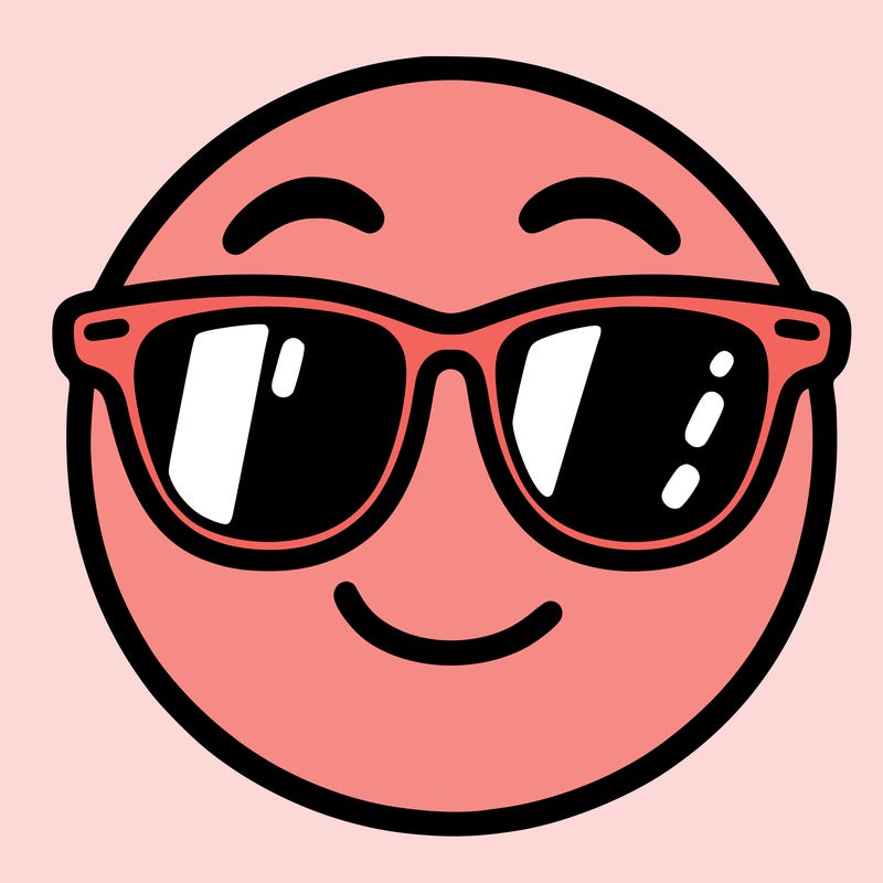 emoji with sunglasses