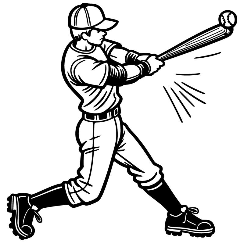 baseball player swinging bat