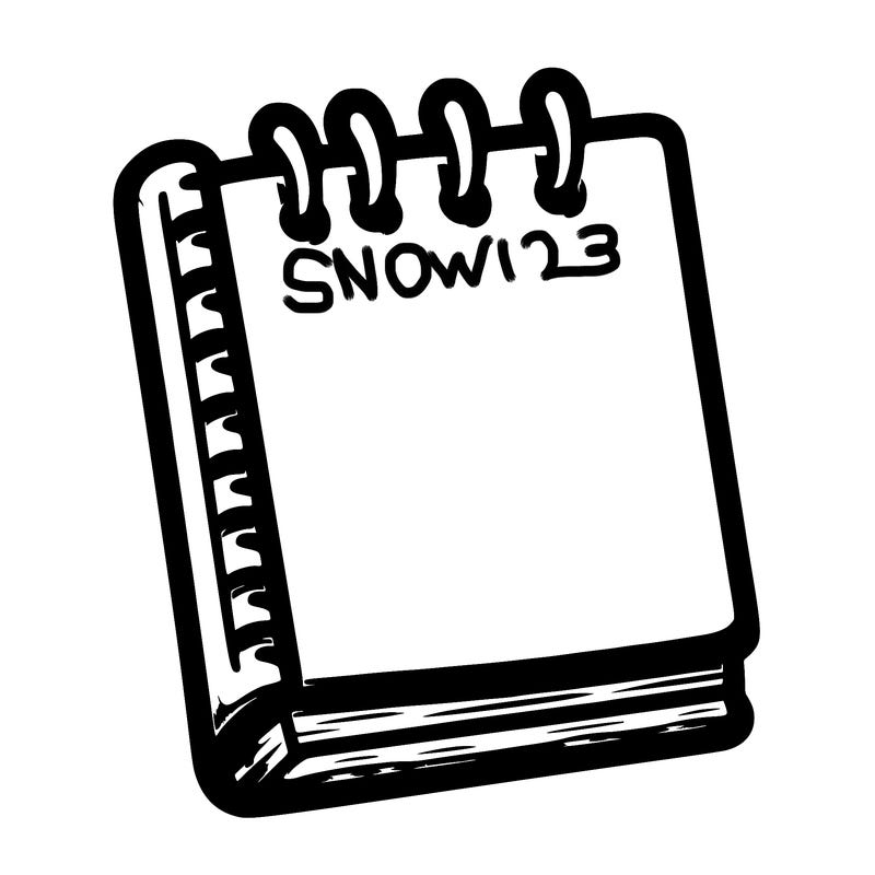 blank note book