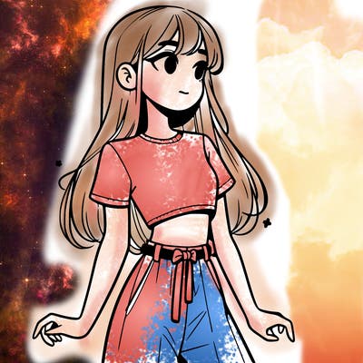 girl in a cute crop top