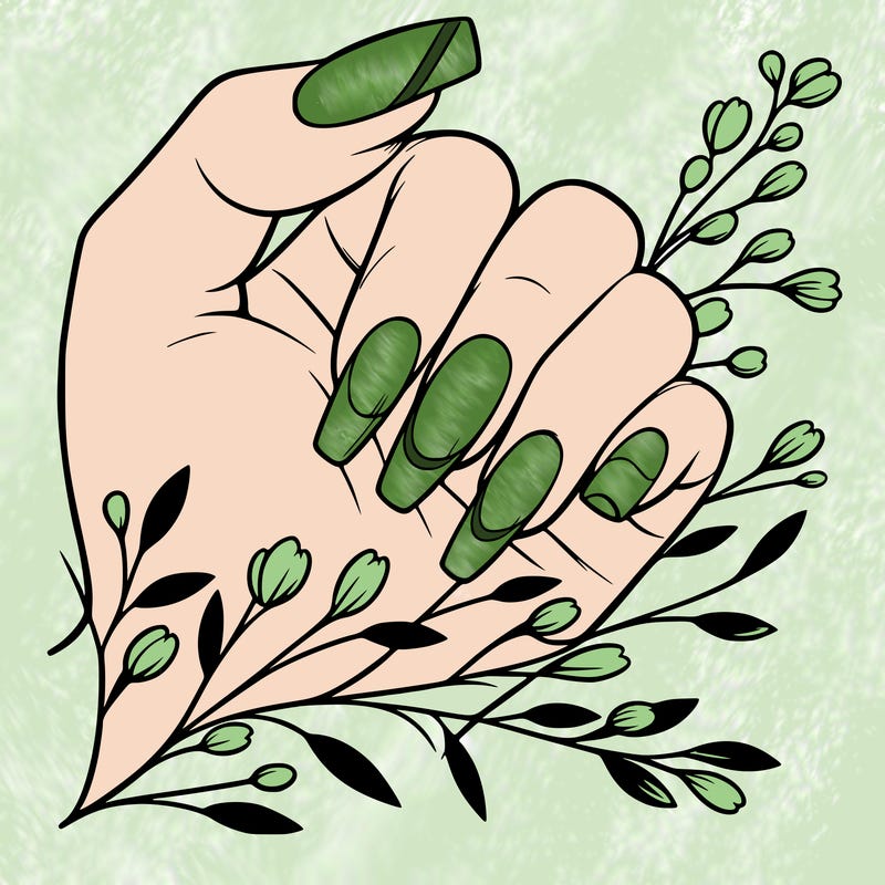 nails with french tip