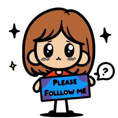 please follow me