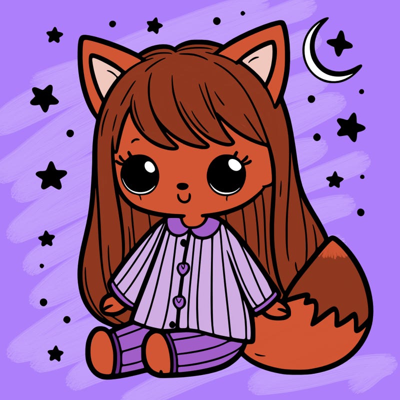 girl in fox pjs
