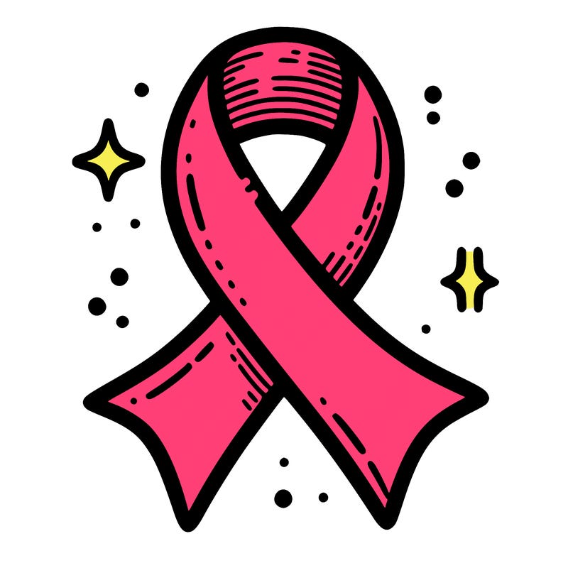 ribbon symbol of national breast cancer awareness month