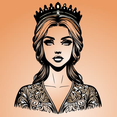 realistic beautiful queen